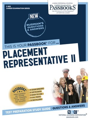 cover image of Placement Representative II